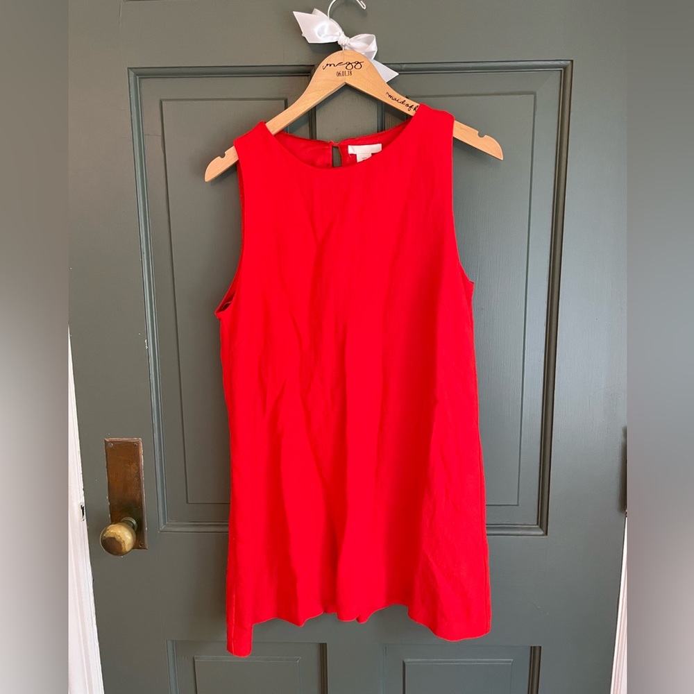 H&M Vibrant Red Sleeveless Dress
